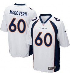 Men's Nike Denver Broncos #60 Connor McGovern Game White NFL Jersey