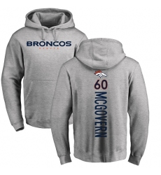 NFL Nike Denver Broncos #60 Connor McGovern Ash Backer Pullover Hoodie