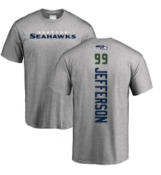 NFL Nike Seattle Seahawks #99 Quinton Jefferson Ash Backer T-Shirt