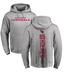 NFL Nike Arizona Cardinals #85 Gabe Holmes Ash Backer Pullover Hoodie