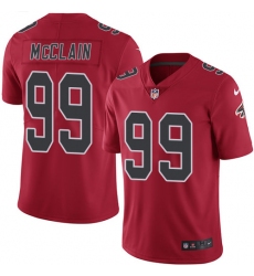 Men's Nike Atlanta Falcons #99 Terrell McClain Limited Red Rush Vapor Untouchable NFL Jersey