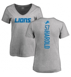 NFL Women's Nike Detroit Lions #57 Eli Harold Ash Backer T-Shirt
