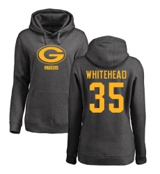 NFL Women's Nike Green Bay Packers #35 Jermaine Whitehead Ash One Color Pullover Hoodie