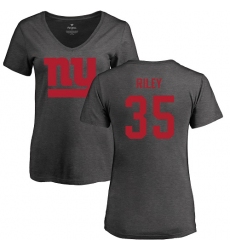 NFL Women's Nike New York Giants #35 Curtis Riley Ash One Color T-Shirt