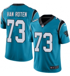 Youth Nike Carolina Panthers #73 Greg Van Roten Limited Blue Rush Vapor Untouchable NFL Jersey