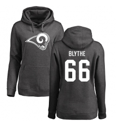 NFL Women's Nike Los Angeles Rams #66 Austin Blythe Ash One Color Pullover Hoodie