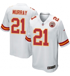 Men's Nike Kansas City Chiefs #21 Eric Murray Game White NFL Jersey