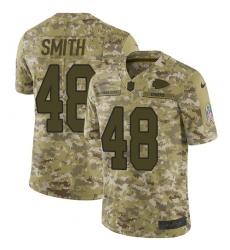 Men's Nike Kansas City Chiefs #48 Terrance Smith Limited Camo 2018 Salute to Service NFL Jersey