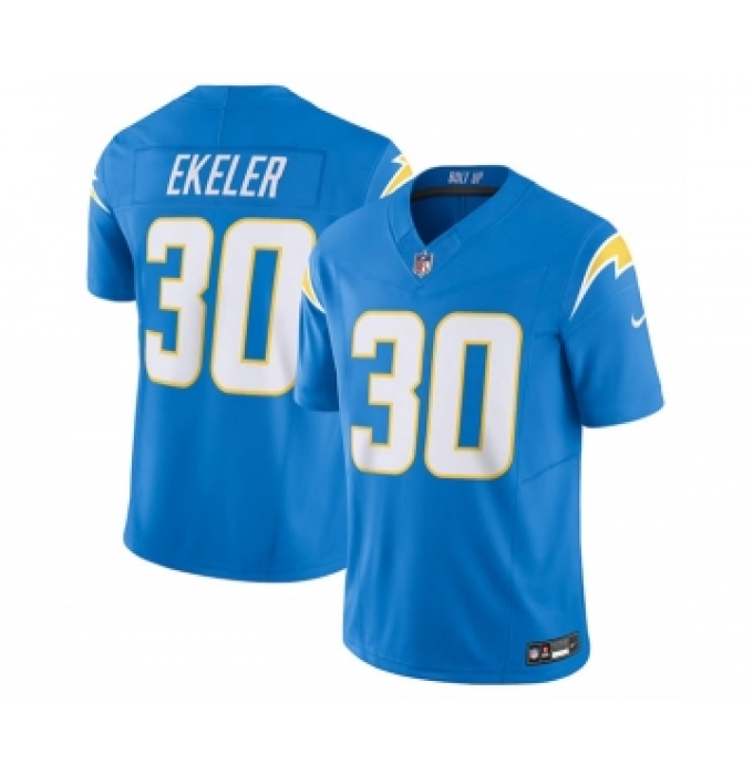 Men's Nike Los Angeles Chargers #30 Austin Ekeler Blue 2023 F.U.S.E. Vapor Untouchable Limited Stitched Jersey