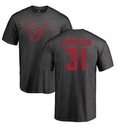 NFL Nike Houston Texans #31 Natrell Jamerson Ash One Color T-Shirt