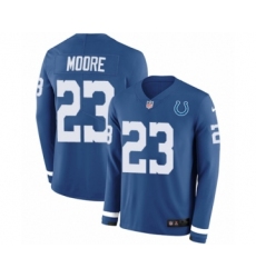 Men's Nike Indianapolis Colts #23 Kenny Moore Limited Blue Therma Long Sleeve NFL Jersey