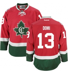 Men's Reebok Montreal Canadiens #13 Max Domi Authentic Red New CD NHL Jersey