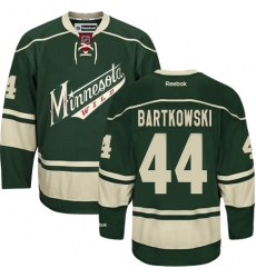 Women's Reebok Minnesota Wild #44 Matt Bartkowski Premier Green Third NHL Jersey