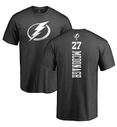 NHL Adidas Tampa Bay Lightning #27 Ryan McDonagh Charcoal One Color Backer T-Shirt