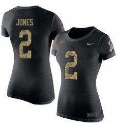 NFL Women's Nike Jacksonville Jaguars #2 Landry Jones Black Camo Salute to Service T-Shirt
