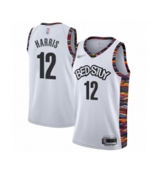 Men's Brooklyn Nets #12 Joe Harris Swingman White Basketball Jersey - 2019 20 City Edition