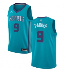 Women's Nike Jordan Charlotte Hornets #9 Tony Parker Swingman Teal NBA Jersey - Icon Edition