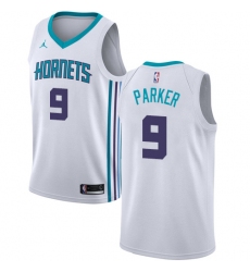 Women's Nike Jordan Charlotte Hornets #9 Tony Parker Swingman White NBA Jersey - Association Edition