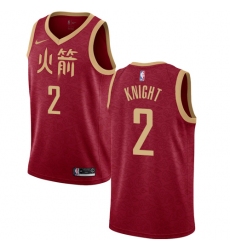 Youth Nike Houston Rockets #2 Brandon Knight Swingman Red NBA Jersey - 2018 19 City Edition