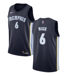 Women's Nike Memphis Grizzlies #6 Shelvin Mack Swingman Navy Blue NBA Jersey - Icon Edition