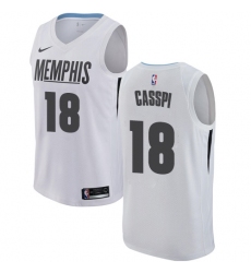 Men's Nike Memphis Grizzlies #18 Omri Casspi Swingman White NBA Jersey - City Edition