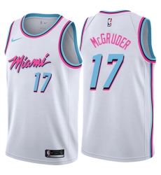 Youth Nike Miami Heat #17 Rodney McGruder Swingman White NBA Jersey - City Edition