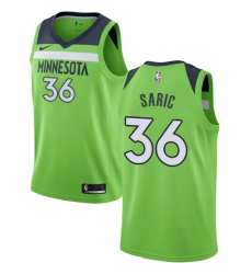 Women's Nike Minnesota Timberwolves #36 Dario Saric Swingman Green NBA Jersey Statement Edition