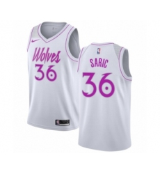 Youth Nike Minnesota Timberwolves #36 Dario Saric White Swingman Jersey - Earned Edition