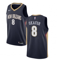 Youth Nike New Orleans Pelicans #8 Jahlil Okafor Swingman Navy Blue NBA Jersey - Icon Edition