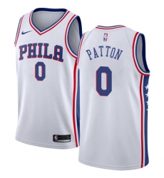 Women's Nike Philadelphia 76ers #0 Justin Patton Swingman White NBA Jersey - Association Edition