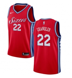 Women's Nike Philadelphia 76ers #22 Wilson Chandler Authentic Red NBA Jersey Statement Edition