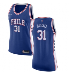 Women's Nike Philadelphia 76ers #31 Mike Muscala Swingman Blue NBA Jersey - Icon Edition
