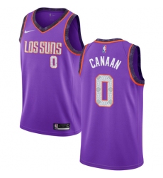 Men's Nike Phoenix Suns #0 Isaiah Canaan Swingman Purple NBA Jersey - 2018 19 City Edition