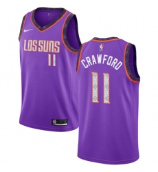 Youth Nike Phoenix Suns #11 Jamal Crawford Swingman Purple NBA Jersey - 2018 19 City Edition