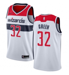 Women's Nike Washington Wizards #32 Jeff Green Swingman White NBA Jersey - Association Edition
