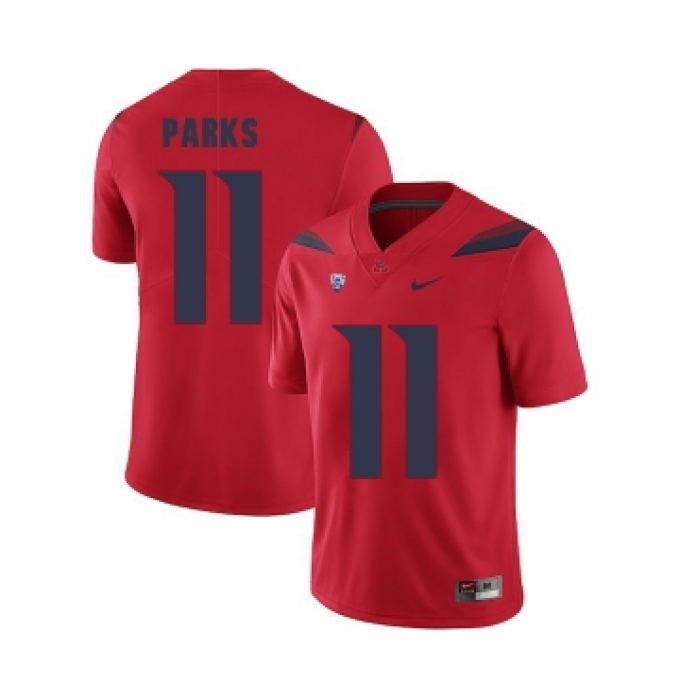 Arizona Wildcats 11 Will Parks Red College Football Jersey