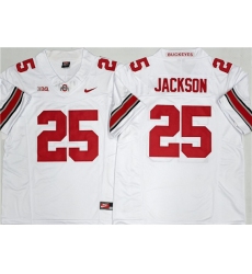 Men's Ohio State Buckeyes #25 Lamar Bo Jackson White 2025 F.U.S.E. Limited Stitched Jersey