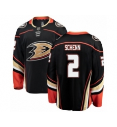 Youth Anaheim Ducks #2 Luke Schenn Authentic Black Home Fanatics Branded Breakaway NHL Jersey