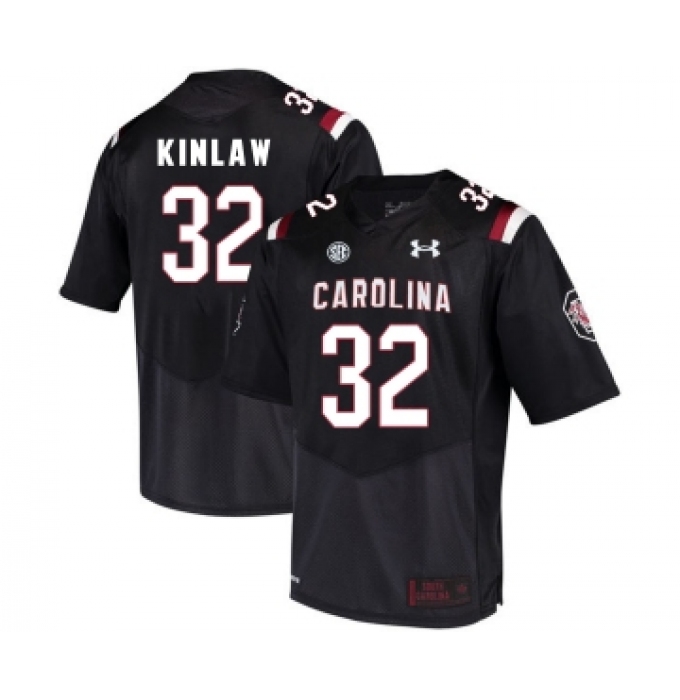 South Carolina Gamecocks 32 Caleb Kinlaw Black College Football Jersey