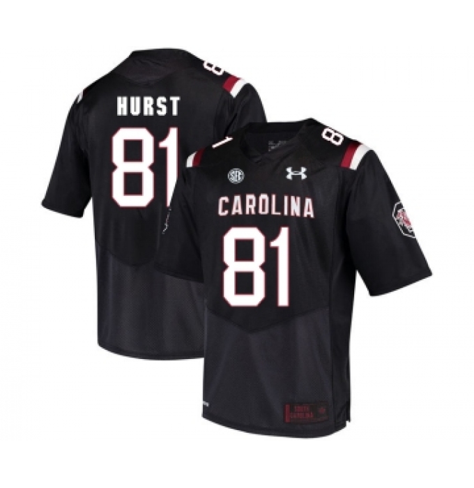 South Carolina Gamecocks 81 Hayden Hurst Black College Football Jersey