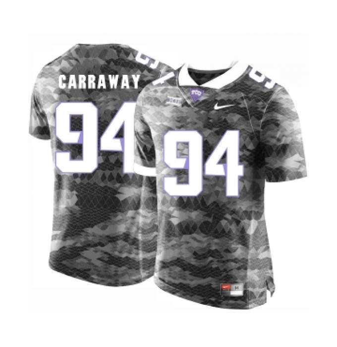 TCU Horned Frogs 94 Josh Carraway Gray College Football Limited Jersey