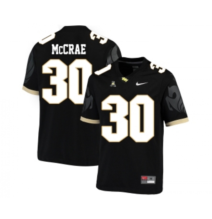 UCF Knights 30 Greg McCrae Black College Football Jersey