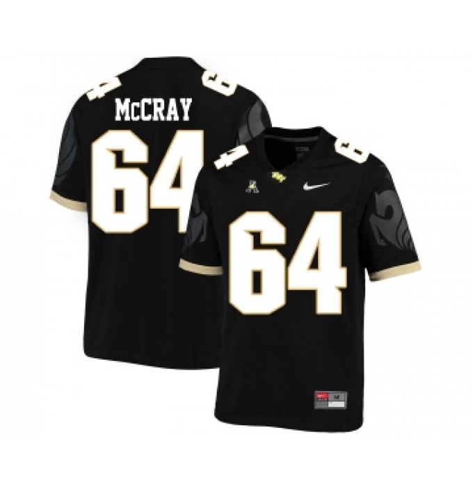 UCF Knights 64 Justin McCray Black College Football Jersey