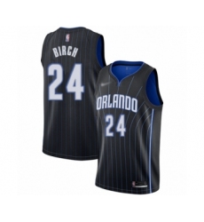 Men's Orlando Magic #24 Khem Birch Authentic Black Basketball Jersey Statement Edition