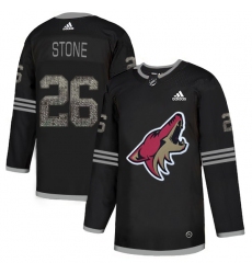 Men's Adidas Arizona Coyotes #26 Michael Stone Black Authentic Classic Stitched NHL Jersey