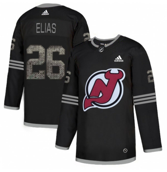 Men's Adidas New Jersey Devils #26 Patrik Elias Black Authentic Classic Stitched NHL Jersey
