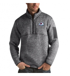 Men's Colorado Avalanche Antigua Fortune Quarter-Zip Pullover Jacket Black