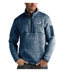 Men's Colorado Avalanche Antigua Fortune Quarter-Zip Pullover Jacket Royal