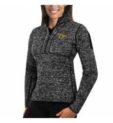 Dallas Stars Antigua Women's Fortune Zip Pullover Sweater Charcoal