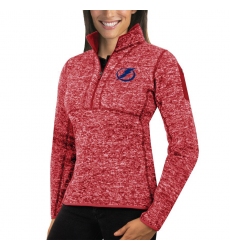 Tampa Bay Lightning Antigua Women's Fortune Zip Pullover Sweater Red